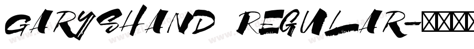 GarysHand Regular字体转换
